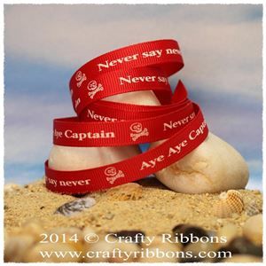 Pirate Ribbons - Aye Aye Red